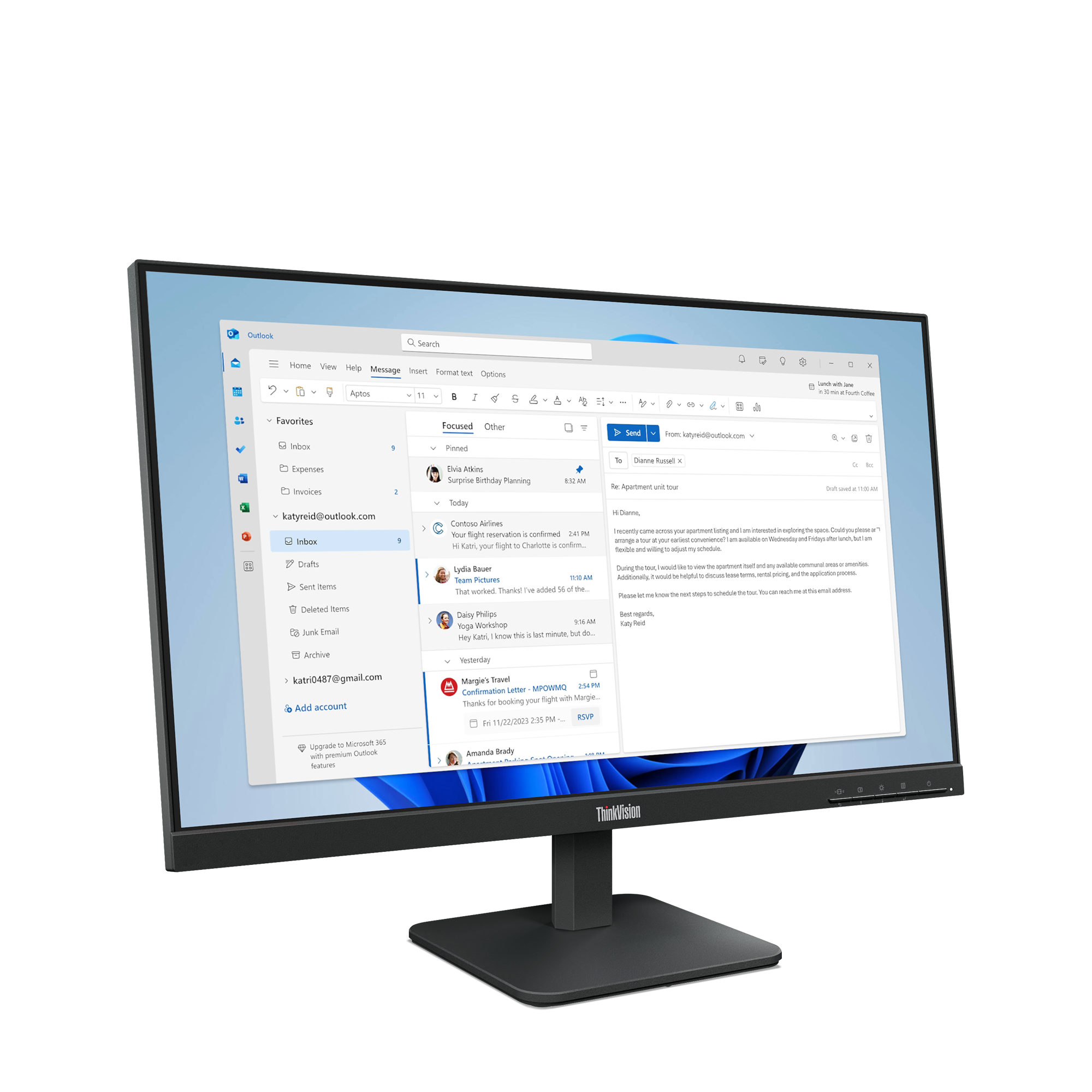 Lenovo ThinkVision/S24e-4e/23,8''/IPS/FHD/100Hz/4ms/Černá/3R