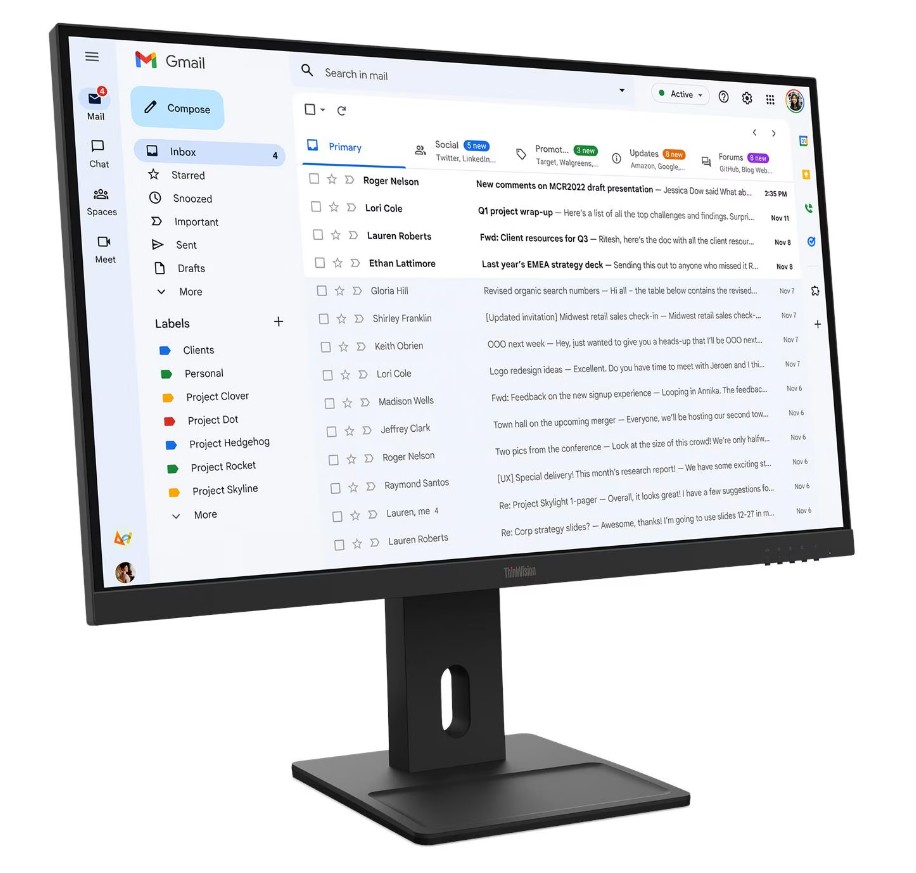 Lenovo ThinkVision/E27-40/27''/IPS/FHD/100Hz/4ms/Černá/3R