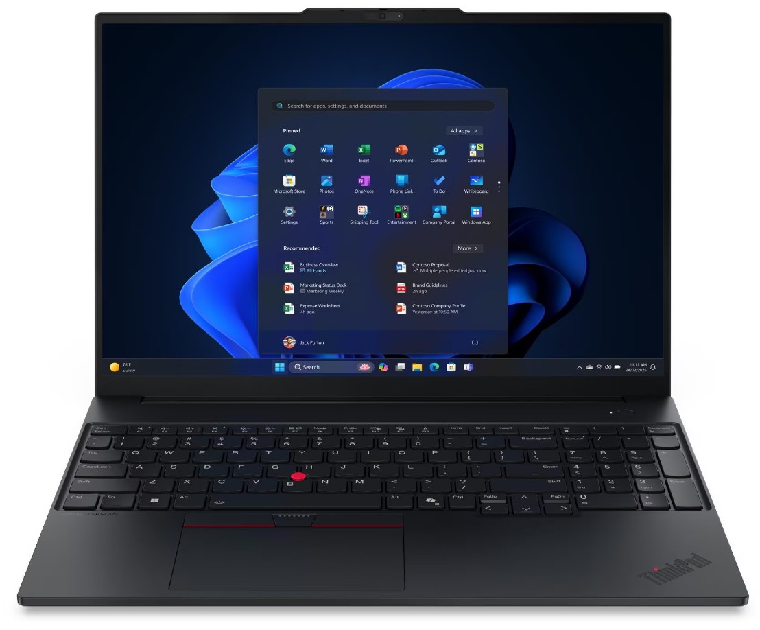 Lenovo ThinkPad E/E16 Gen 3 (Intel)/U5-225U/16''/WUXGA/16GB/512GB/Intel int/W11P/Black/3R NBD