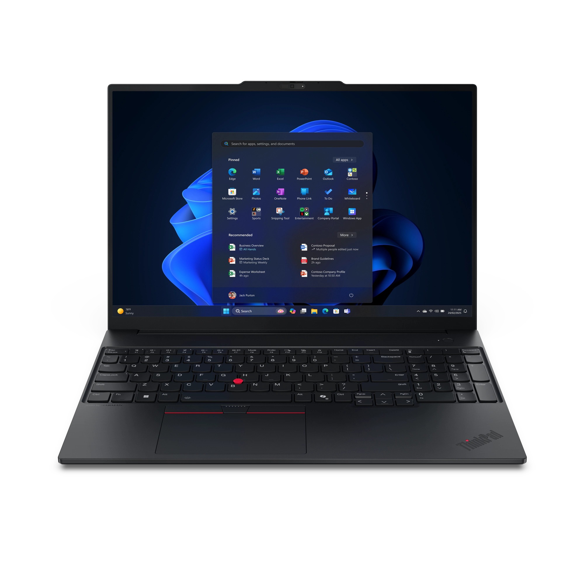 Lenovo ThinkPad E/E16 Gen 3 (Intel)/7-240H/16''/WUXGA/16GB/512GB/Intel int/W11P/Black/3R On-Site