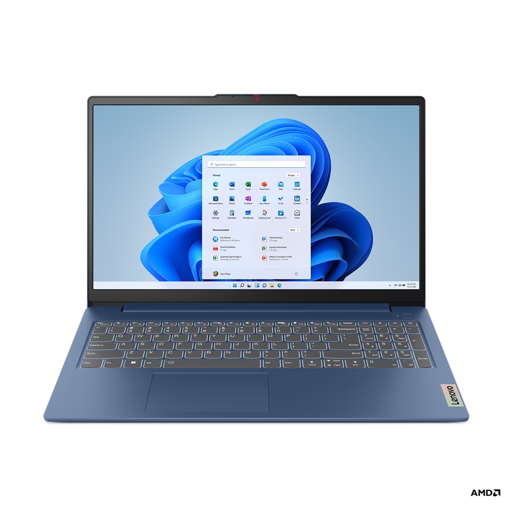 Lenovo IdeaPad Slim 3/15AMN8/R3-7320U/15,6''/FHD/8GB/512GB SSD/AMD int/W11H/Blue/2R