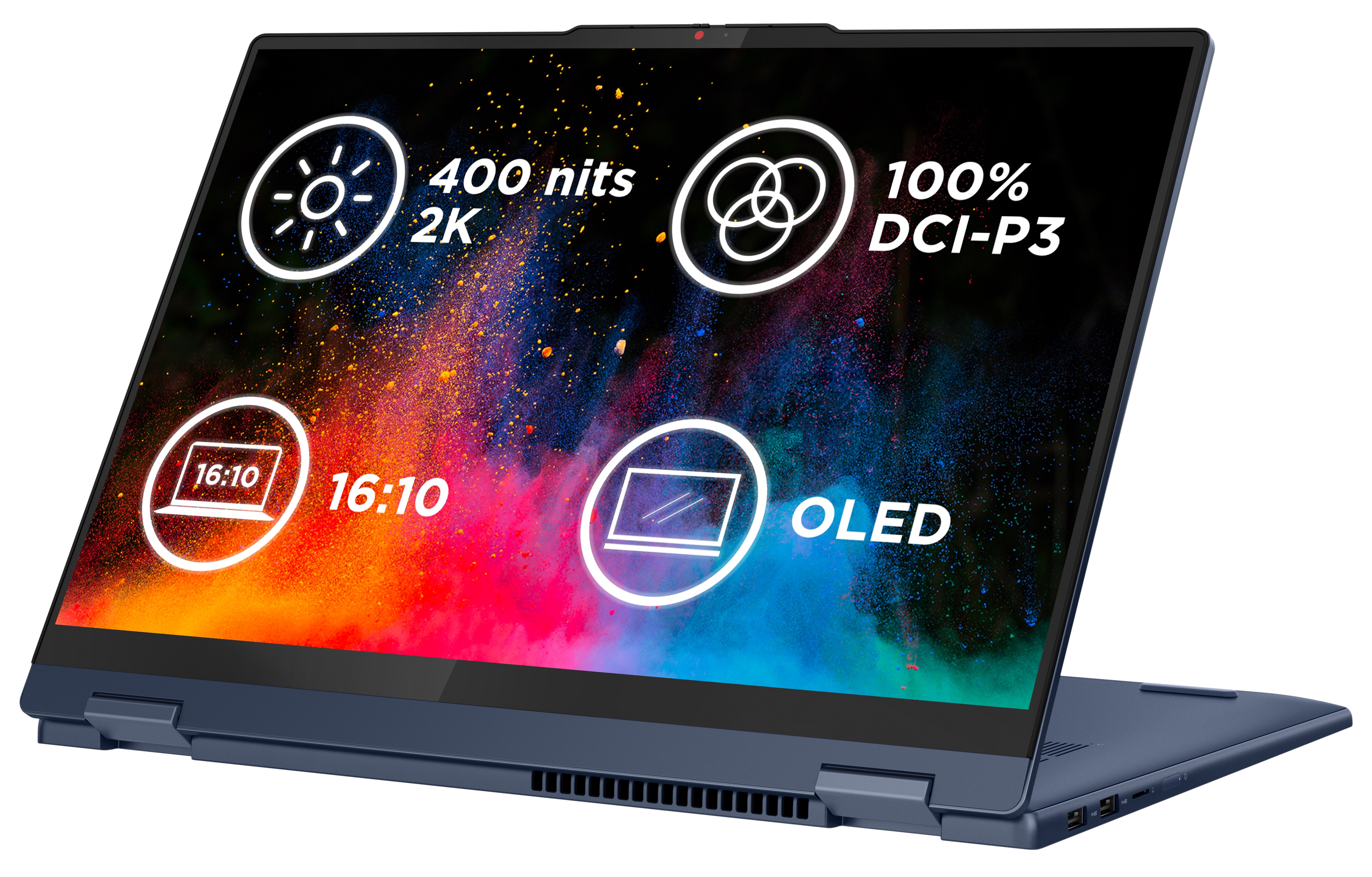 Lenovo IdeaPad 5 2-in-1/16AHP9/R5-8645HS/16''/2048x1280/T/16GB/512GB SSD/AMD int/bez OS/Blue/2R