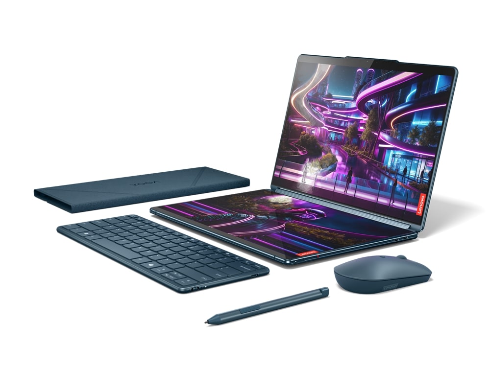 Lenovo Yoga Book 9/13IMU9/U7-155U/13,3''/2880x1800/T/32GB/1TB SSD/4C-iGPU/W11P/Tidal Teal/3R