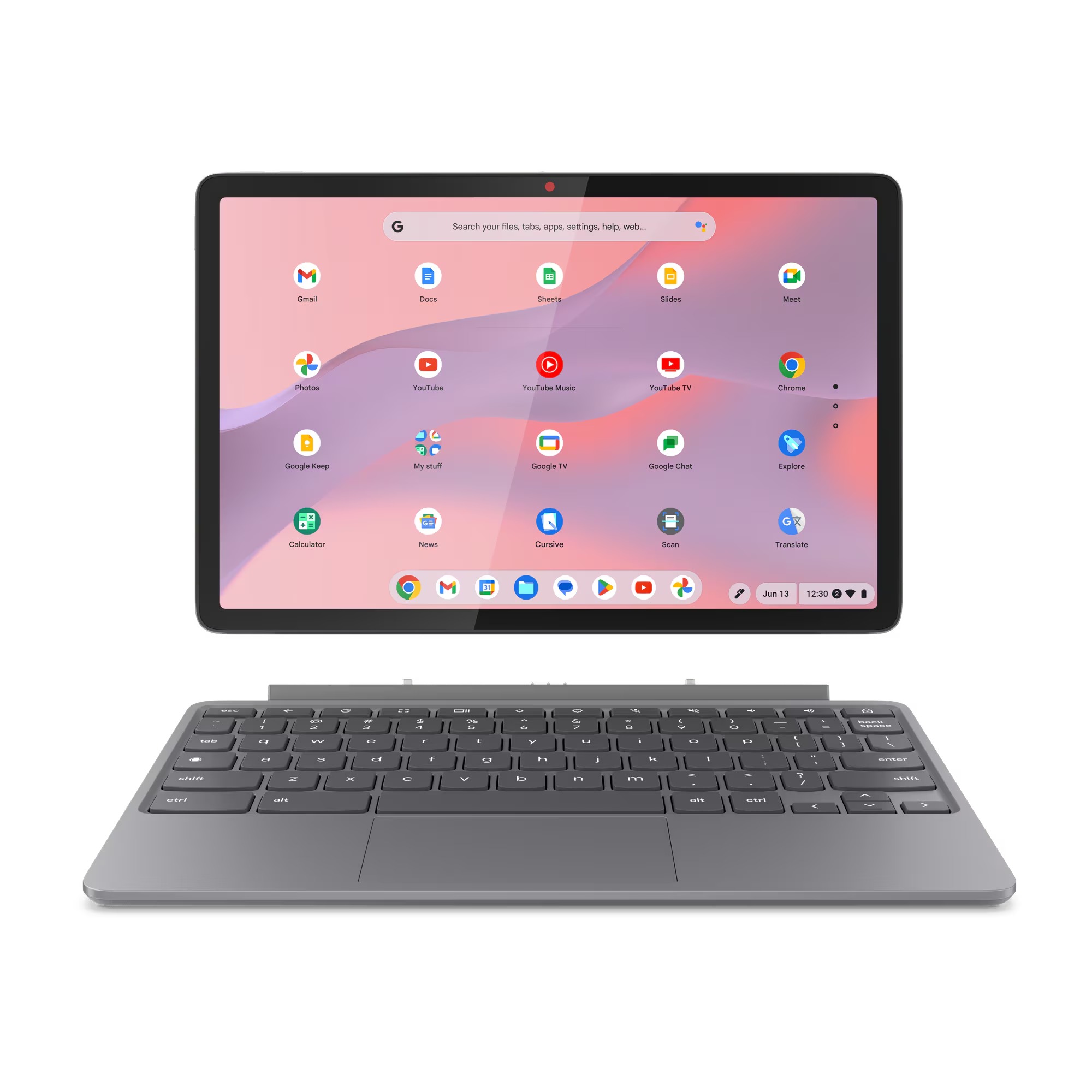 Lenovo Chromebook Duet/11M889/Kompanio 838/10,95''/WUXGA/T/4GB/64GB eMMC/Mali G57/Chrome/Gray/2R