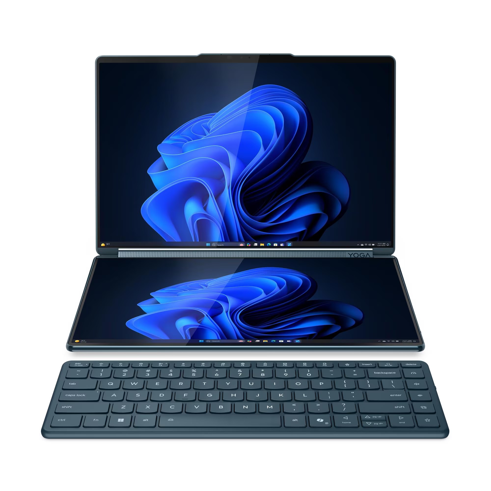 Lenovo Yoga Book 9/14IAH10 /U7-255H/14''/2880x1800/T/32GB/1TB/Intel int/W11P/Tidal Teal/3R On-Site