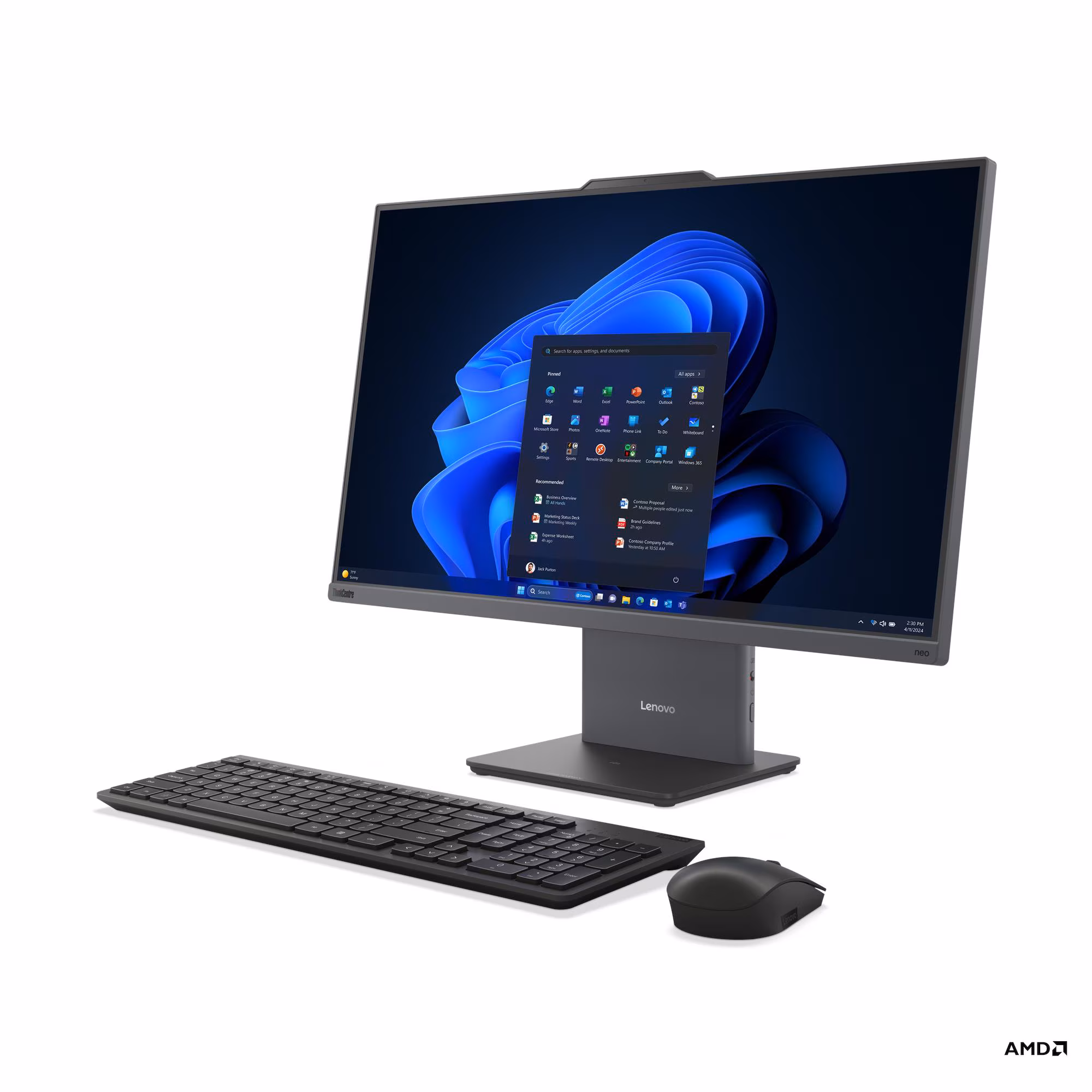 Lenovo ThinkCentre neo 55a 24 Gen 6 23,8" FHD T AI7-350 16GB 512GB AMD int W11P Šedá 1R