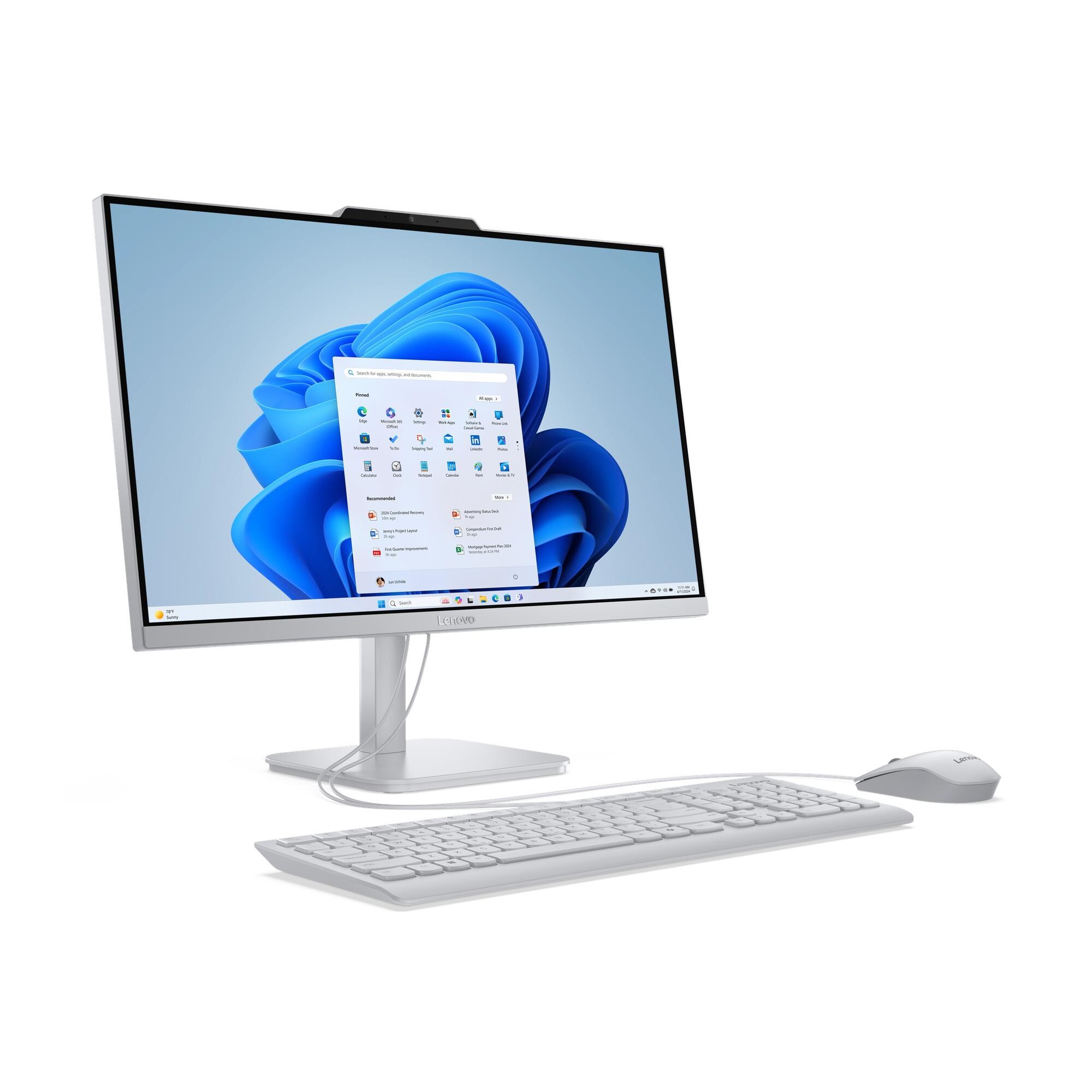 Lenovo A/A100/23,8''/FHD/i3-N305/16GB/512GB/Intel int/bez OS/Šedá/2R