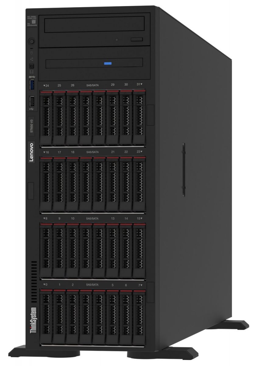 Lenovo ST650 V3 TWR/5415+/32GB/8Bay/2x10GbE/9350-8i/1100W