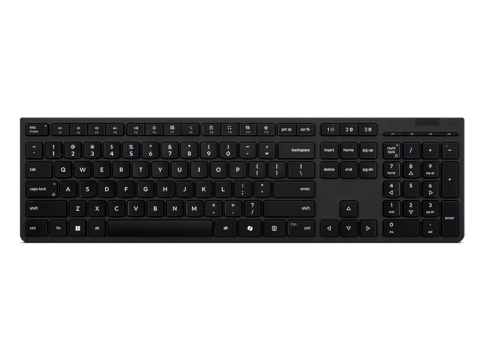 Lenovo Professional Wireless Rechargeable KB AI/USB+BT/CZ/SK/Černá