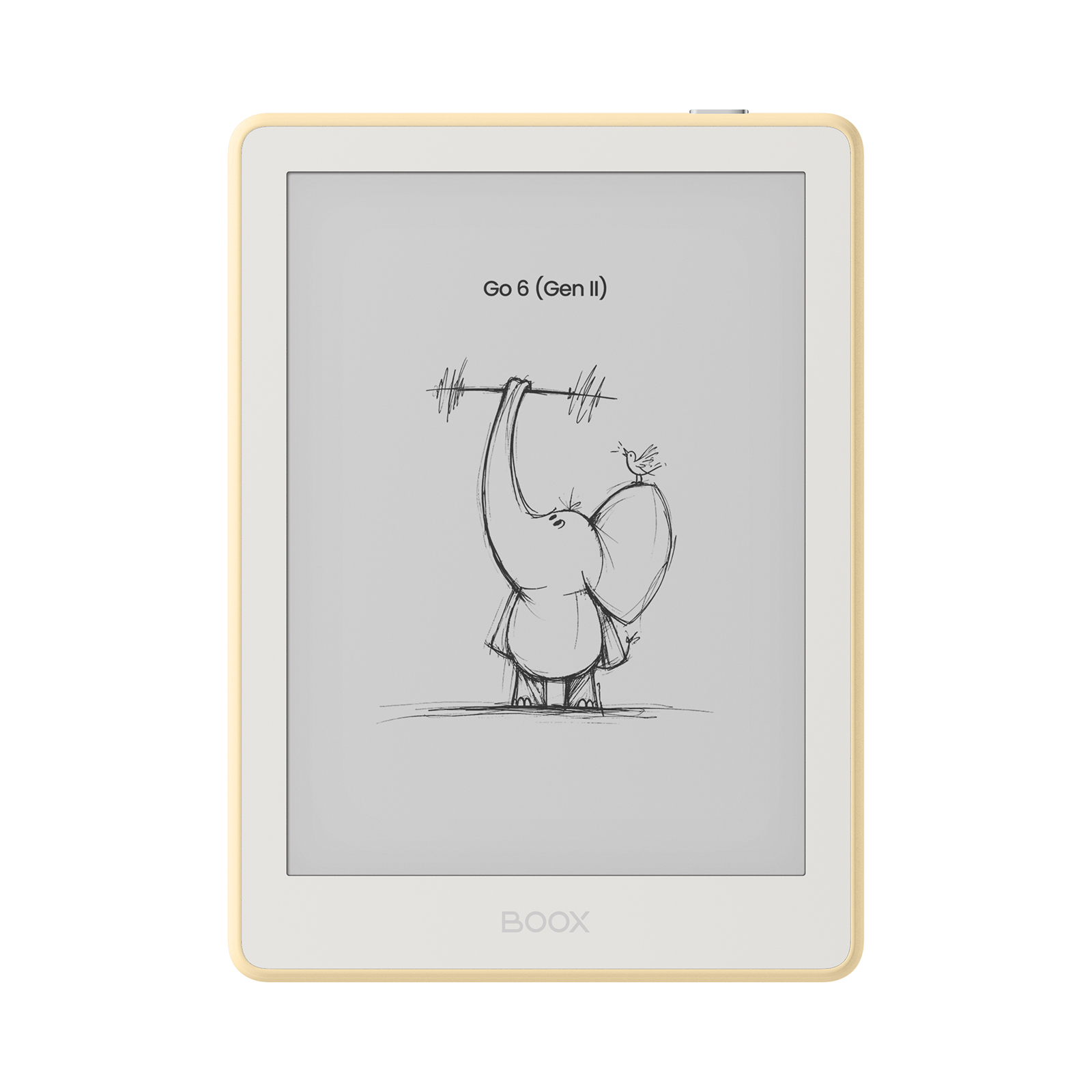 E-book ONYX BOOX GO 6 (Gen II), custard, 6'' Carta 1300, 32GB, Bluetooth, Android 11, E-ink displej