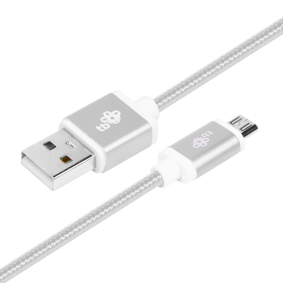 Obrázok TB Touch USB - MicroUSB, 1,5m, silver AKTBXKU2SBA150V